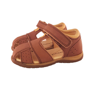 2FeetTall | Tan leather Toddler Sandal 
