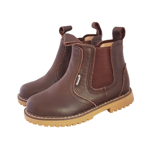 2FeetTall | Children's brown leather Angus boots