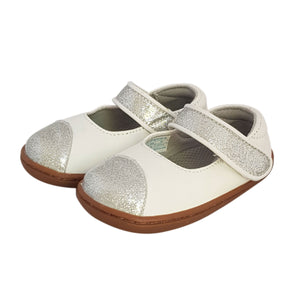 2FeetTall | Silver Microfibre Girls Toddler shoe