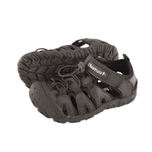 Load image into Gallery viewer, 2FeetTall | Black Riley School Sandal side on